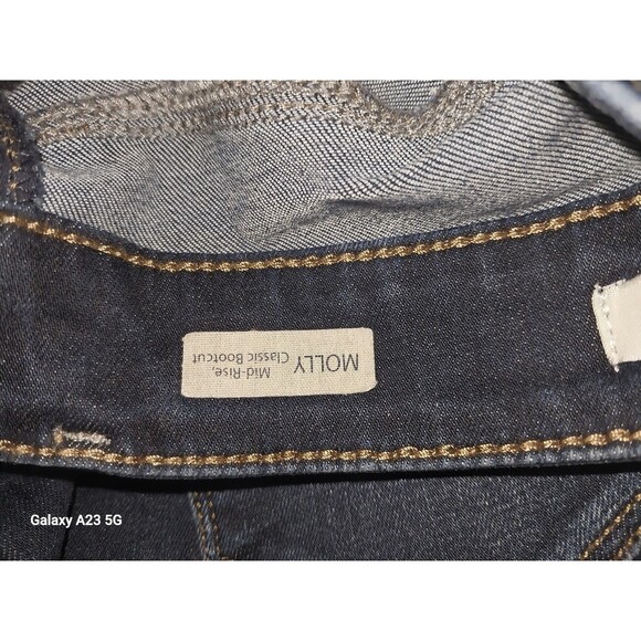 Mavi Molly Mid Rise Bootcut Jeans Size 24 with 30" Inseam Dark Wash - Picture 6 of 7